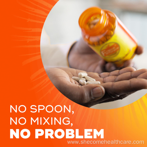 3-in-1 Fiber Capsules Plant Psyllium Husk Fiber Supplement